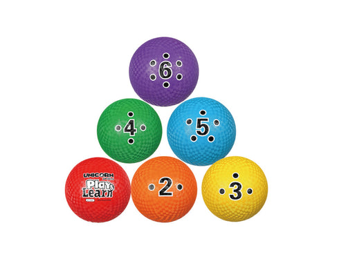 Play & Learn Numbered Playground Balls-Set of 12
