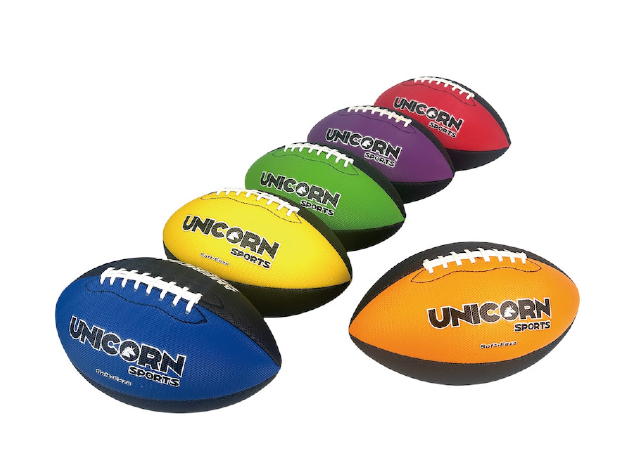 Rainbow Color SofTex Footballs - 6#